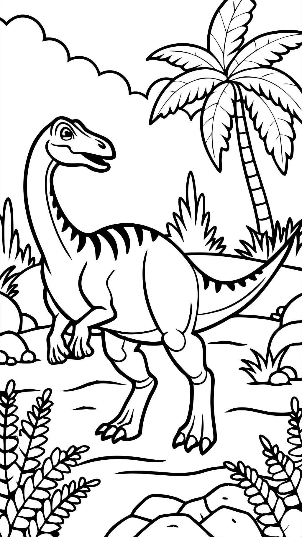 coloriages de dilophosaurus